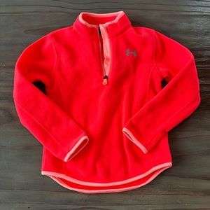 EUC Under Armour Orange Fleece sweater